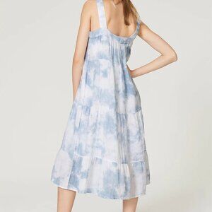 Rails Amaya Cascade Tie Dye Cotton Double Gauze Midi Dress  XS